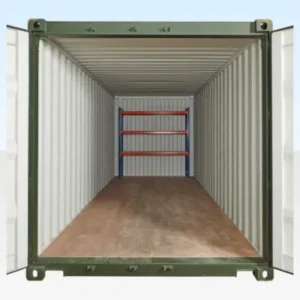 Adjustable, Heavy Duty Three Tier Racking For Rear Of Container