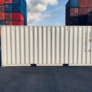 20ft Shipping Container (One Trip) White (RAL 9003)